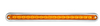 12″ Surface Mount Pearl Marker & Turn LED Light Bar Amber Clear Chrome Plastic Base