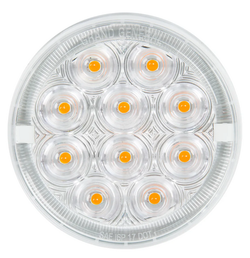 4" Prime Plus LED Light Amber/Clear