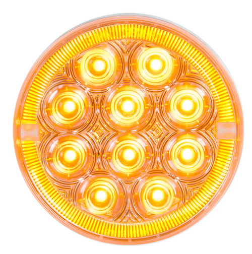 4" Prime Plus LED Light Amber/Clear