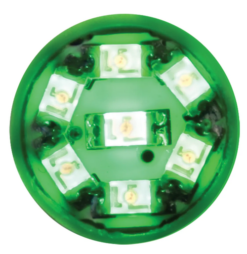 194/168 Dome Type 7 LED Light Bulb Green