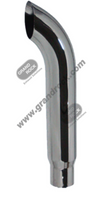 Chrome Curve Top Stack 84” H X 6” Id. Reduced To 5”Id.
