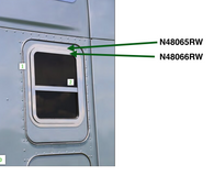 Sleeper Window Trim On Frame Each S. S.Fits Kenworth T680,T880 kit