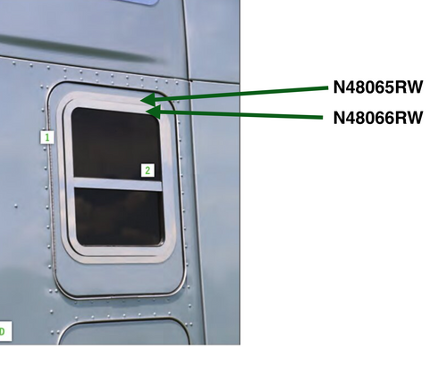 Sleeper Window Trim Around Frame Each S. S.Fits Kenworth T680,T880