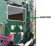 Rear 38" X 20" Window Trim Fits Kenworth W990/T680/T880