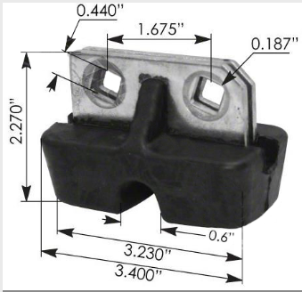 Hood Isolator fits Freightliner Columbia, 2002-2015 , RH-LH