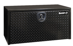18X18X24 Inch Black Steel Underbody Truck Tool Box With Aluminum Door diamond