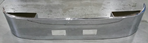16” Chrome Bumper (Peterbilt 348, 337 & 382) W/ Set Forward Axle & Tow Holes Tow Cutout 7 3/8” From Top