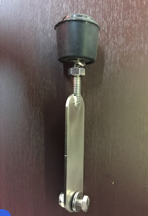 Center Rubber Bracket Support For Visors - Short 4.5"