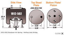 Goodyear Air Springs 9921 1T15M-7.5