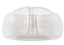 Rectangular Camel Back Wide Angle LED Marker Light White