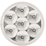 2-1/2" Pearl LED Marker Light Red Clear