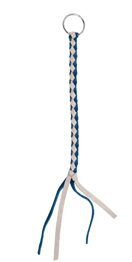 Blue & White Air Horn Pull Braided Cord
