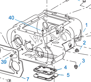 Case Assembly  Front Case Forced Lube   RTLO-16913A