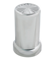 Pinwheel Chrome Plastic Lug Nut Cover 1-1/2, 3-3/8"	Push-on