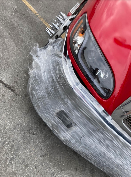 22” Chrome Bumper (PB 387 2002+) Aero, Air Vents, Fog And 9 Hidden Light Holes