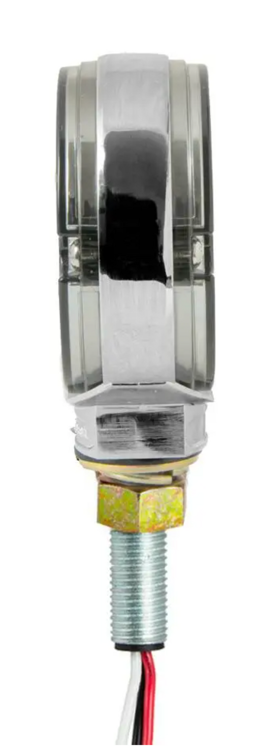 Double Face Pedestal Signal LEDs, Amber / Smoke Red / Smoke