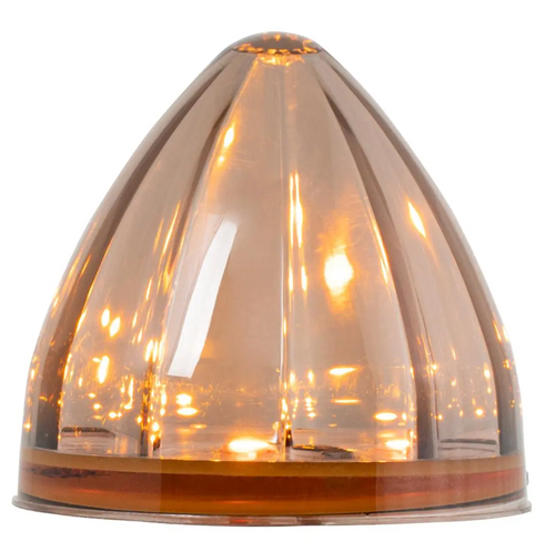 2" Watermelon LED Light in Smoke Lens 6 High power SMD LEDs - 12V