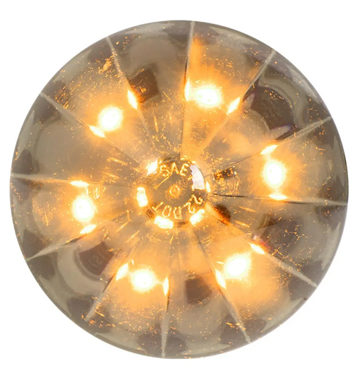 2" Watermelon LED Light in Smoke Lens 6 High power SMD LEDs - 12V