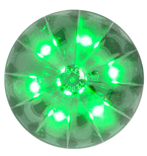 2" Watermelon LED Light in Smoke Lens 6 High power SMD LEDs - 12V
