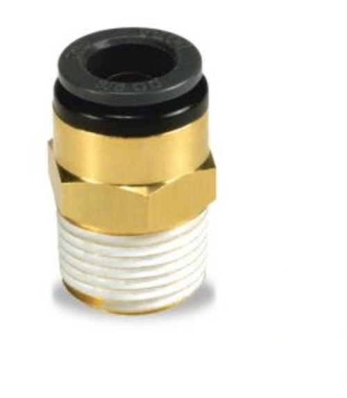 Straight Male Connector, 1/8"x1/16", Single Pack