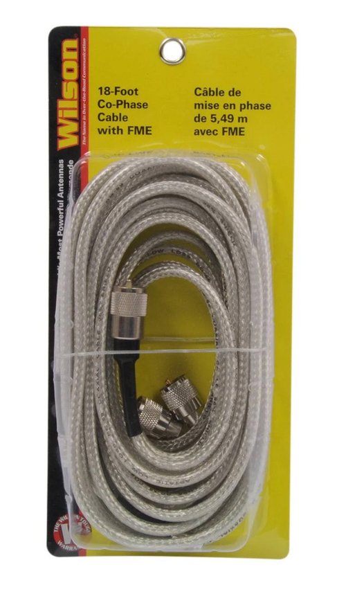 Wilson(R) Antennas - 18ft Co-Phase Cable with FME