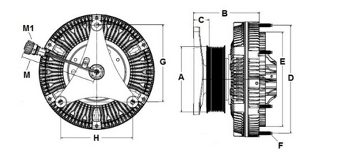 Horton RCV250 Fully-Variable Fan Drive Fits Mack, Volvo