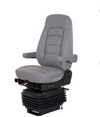 Seat Bostrom High PRO wide ride + Serta Color Grey Ultra leather, L&R ARMS, High Back