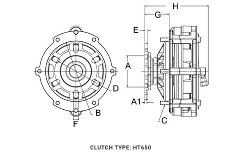 Horton HT650 Fan Clutch Fits Mack, Van Hool Bus