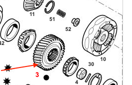 Gear 32 T  Dif. 461 / 460