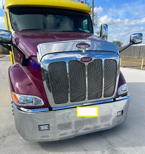 22” Chrome Bumper (PB 387 2002+) Aero, Air Vents, Fog And 9 Hidden Light Holes