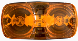 Yellow dual bulb marker/clearance light, clam