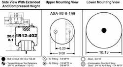 Goodyear Air Bag Spring W01-455-9297