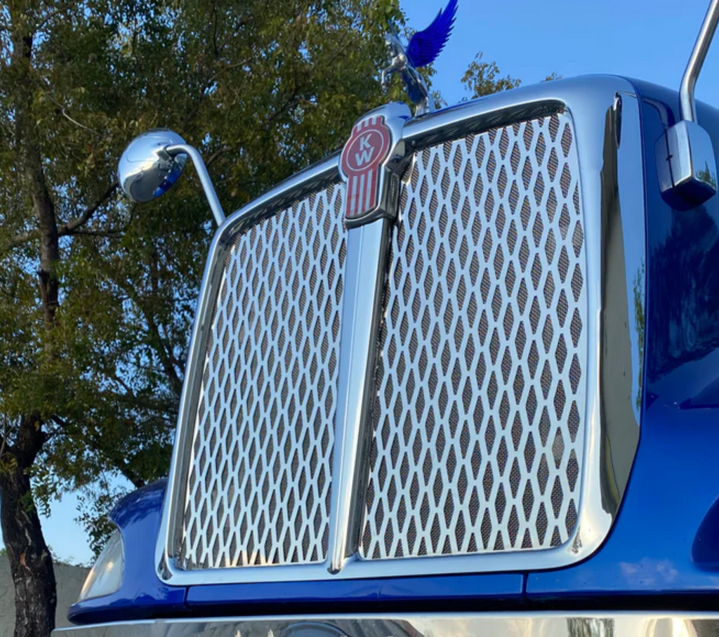 Grille Insert Fits Kenworth T660 Small Diamond With Mesh S.Steel