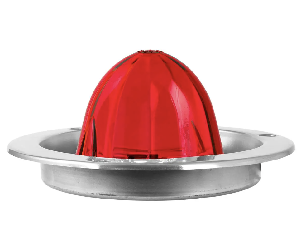 Watermelon Led Classic Watermelon LED Light with Stainless Steel Flange Mount Bezel ...