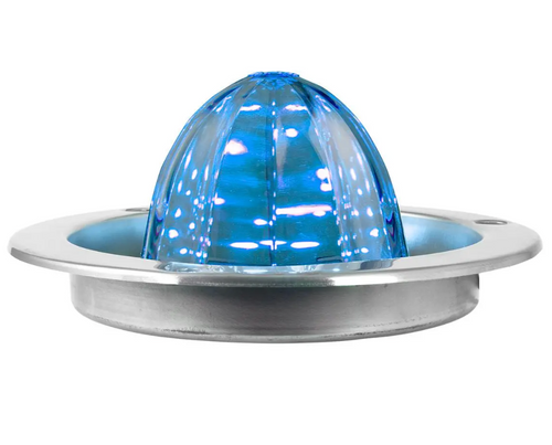 Classic Watermelon LED Light with Stainless Steel Flange Mount Bezel