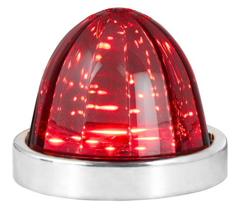 Classic Watermelon Surface Mount LED Light in Smoke Lens