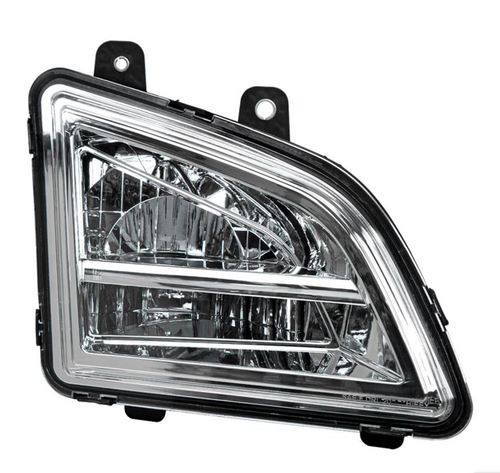 Chrome LED Driving & Fog Light For 2018-2024 Volvo VNL - Passenger -Competition Series