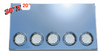 Rear Center Panel 34" X 20" Boxed W/5-4" Light Holes ( No lights )