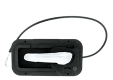 Chrome Interior Door Handle W/Cable & Base For Peterbilt 389 (2008-2023) And 386 387 (2006-2016) - Driver