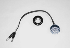 3/4" Bull-eye Led Light Amber/Clear