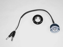 3/4" Bull-eye Led Light Red/Clear