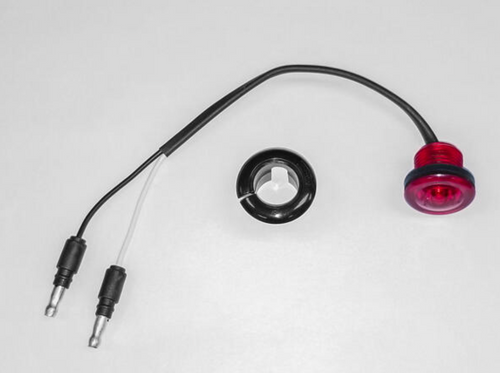 3/4" Bull-eye Led Light Red/Red