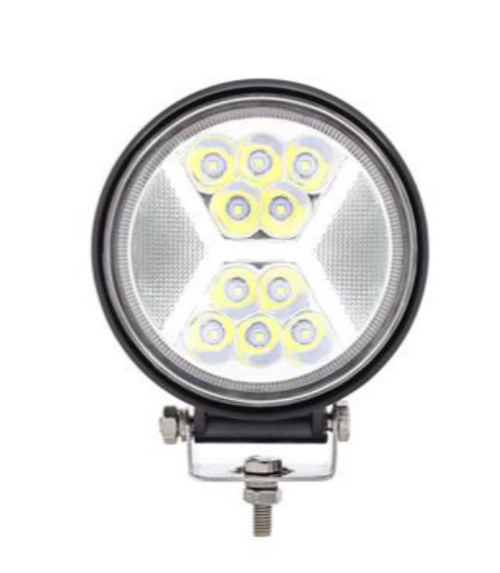 4.5" 24 High Power LED Work Light With "X" White Light Guide