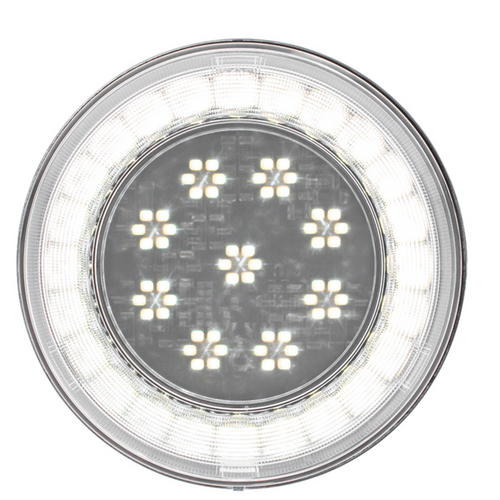 33 LED 4" Round Lumos Light S-Series (Back-Up) - White LED/Clear Lens