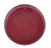 33 LED 4" Round Lumos Light X-Series (Stop, Turn & Tail) - Red LED/Red Lens