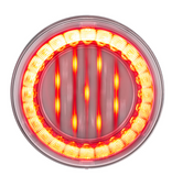 33 LED 4" Round Lumos Light X-Series (Stop, Turn & Tail) - Red LED/Clear Lens