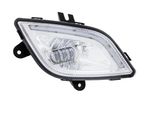 34 LED Chrome Fog Light With LED Light Bar For 2018-2024 Freightliner Cascadia - Passenger