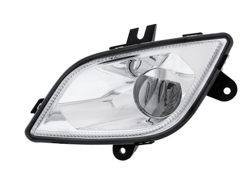 Chrome Single LED Fog Light For 2018-2024 Freightliner Cascadia - Driver - Competition Series