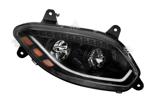 Black LED 86 Headlight For 2018-2024 International Prostar LT Truck - Passenger