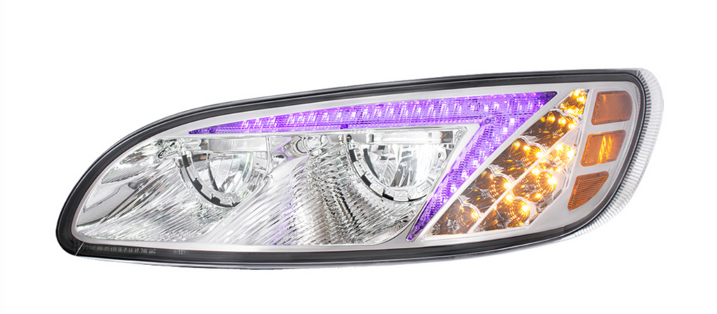 名鉄5700.7700 Chrome LED Headlight With RGB Position Light Bar For